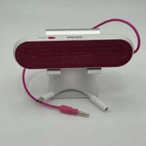 SBA1600 Philips Portable Mini Speaker- PINK- TESTED WORKING - Pocket-size Dongle